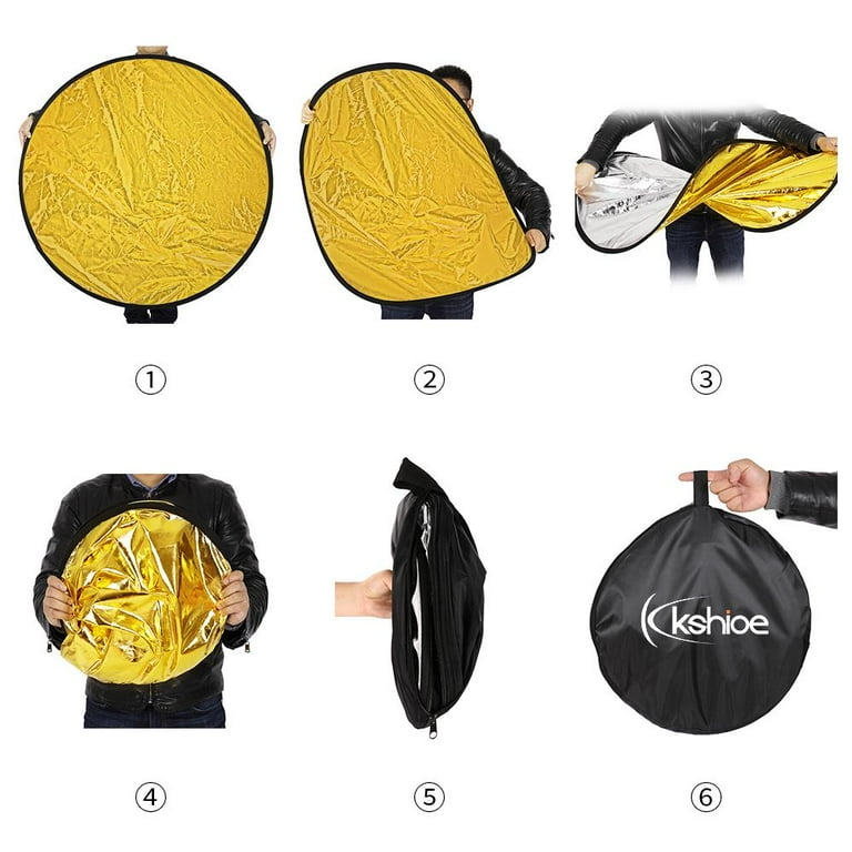 MAODATOU Photographic Reflector 5-in-1 Reflector Portable Large Light Reflector Folding Photography Oval with Carrying Bag Outdoor Camera Video Light Studio Equipment 120x180cm MAODATOU Photographic Reflector 5-in-1 Reflector Portable Large Light Reflector Folding Photography Oval with Carrying Bag Outdoor Camera Video Light Studio Equipment 120x180cm